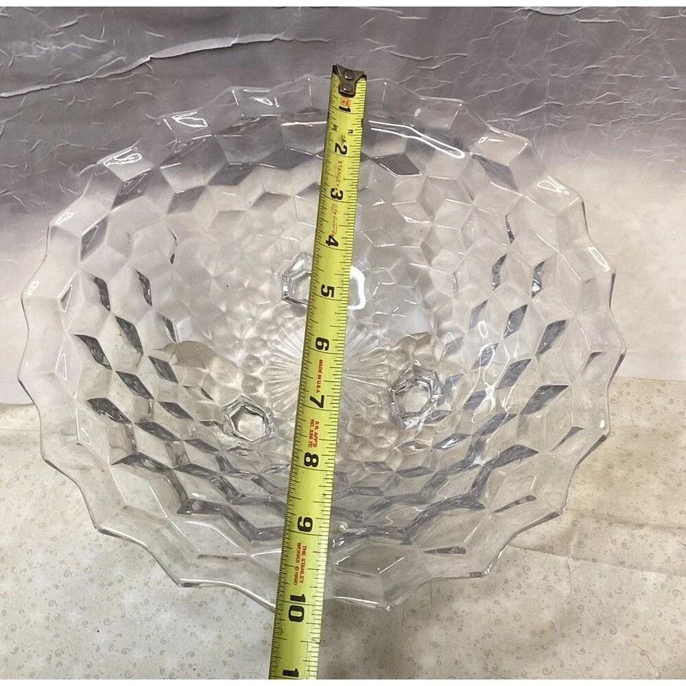 Fostoria American Clear Glass 10 1/2